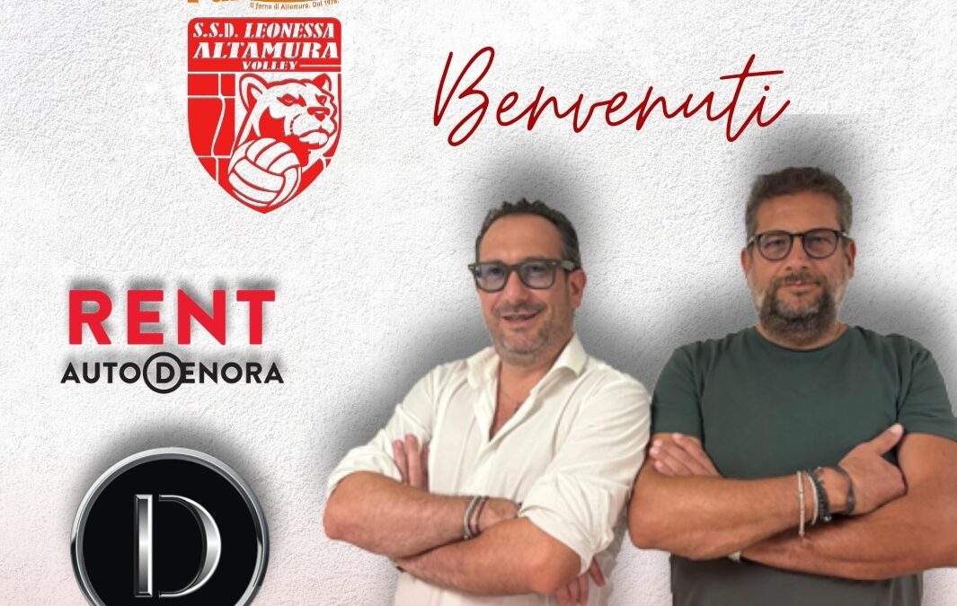 Auto Denora rafforza la partnership cn la PanBiscò Leonessa Volley: Pietro e Rocco Denora entrano nello staff dirigenziale