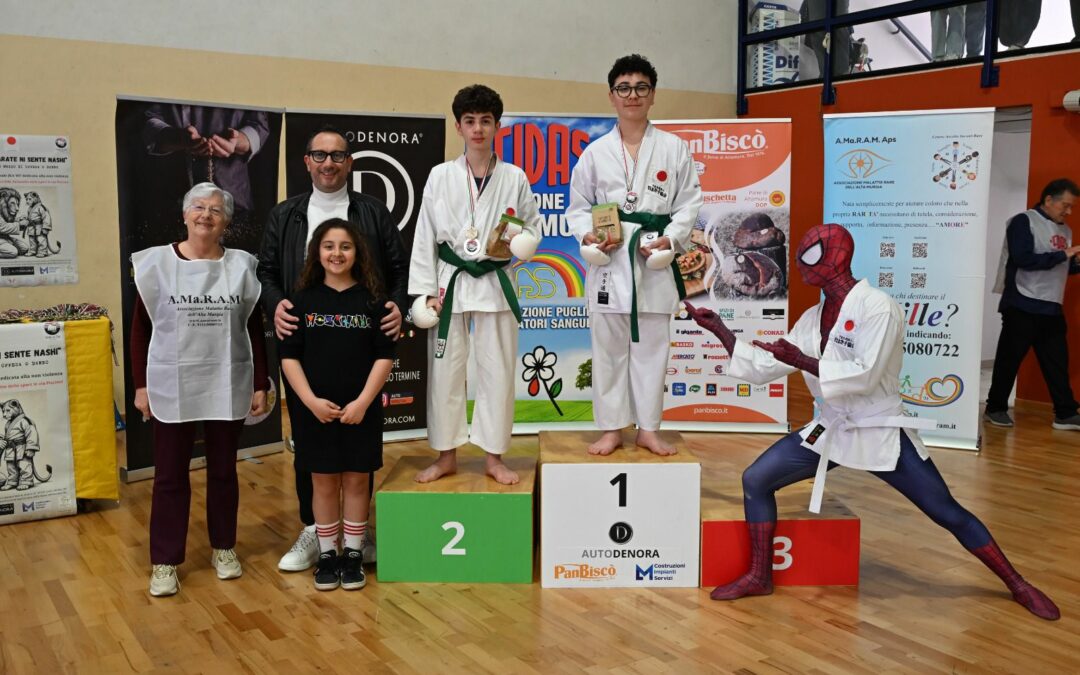 Altamura, successo per il Trofeo Karate “Ni Sente Nashi”: Auto Denora tra gli sponsor dell’evento